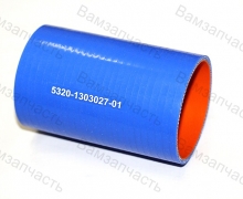 Патрубок радиатора средний КамАЗ силикон 5320130302701